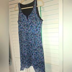 I 🖤 ronson Black and blue floral sleeveless dress Sz S